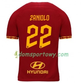 Koszulka AS Roma Zaniolo 22 Domowe Koszulki Piłkarskie 2019-2020 Krótki Rękaw